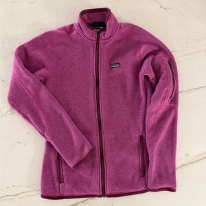 Patagonia Better Sweater Magenta Full Zip Fleece Womens Size Medium